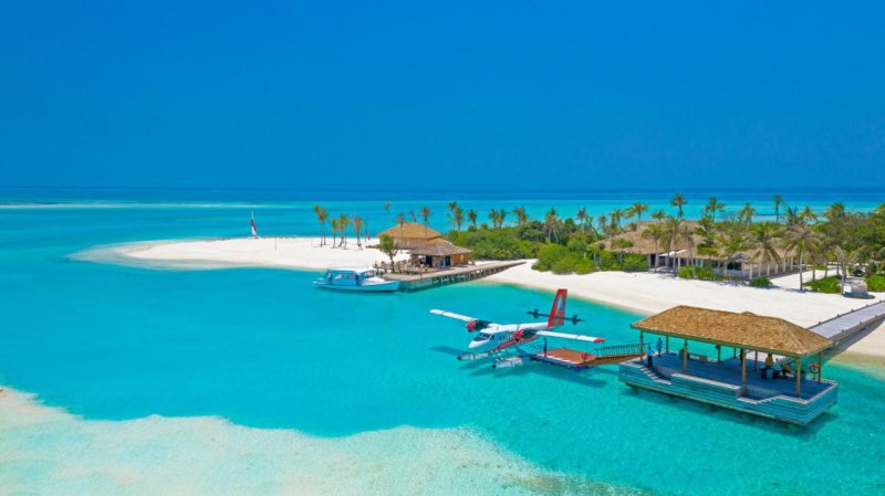 A beautiful resort of Maldives