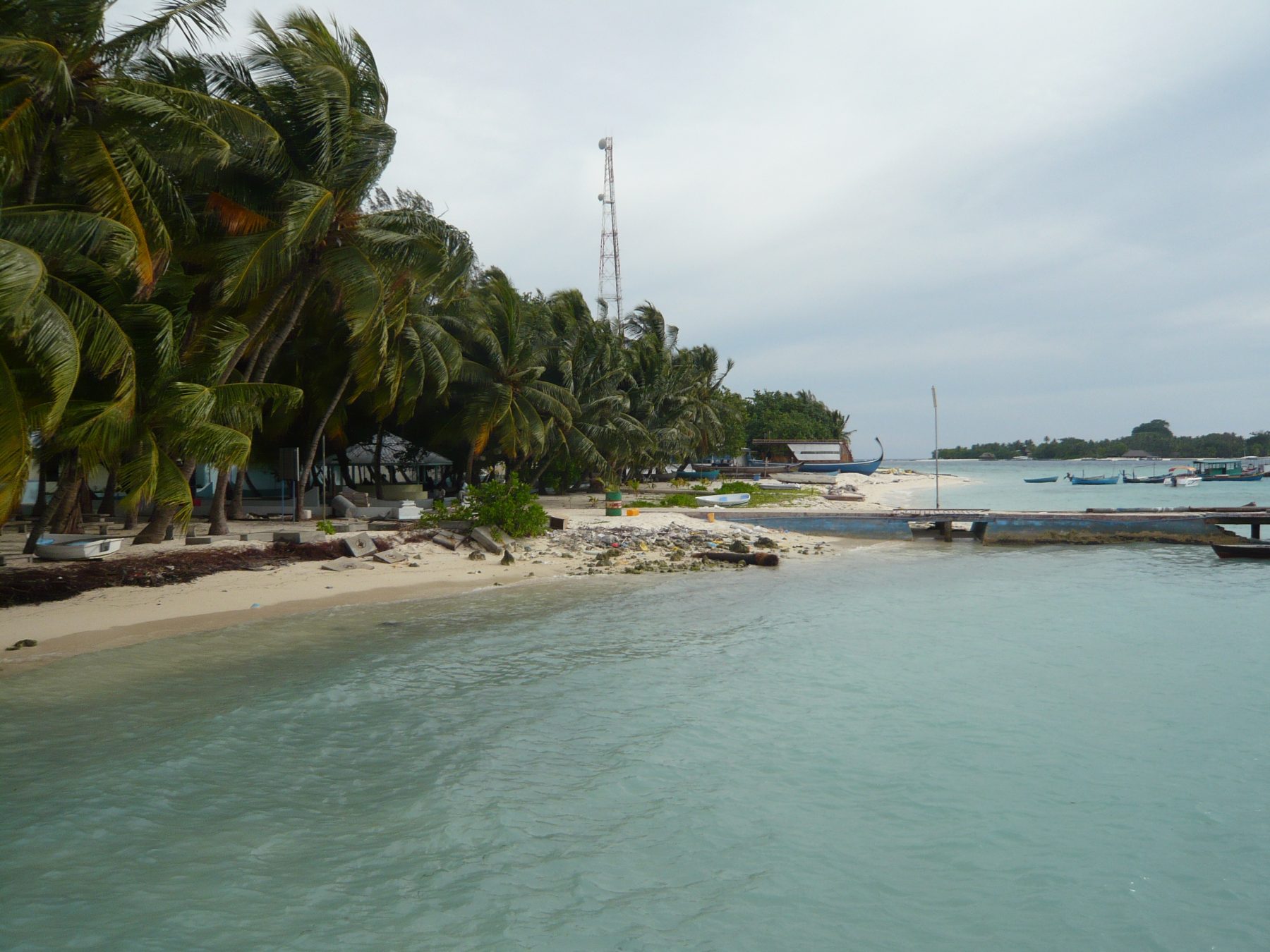 The pier at Rasdhoo Island, Maldives